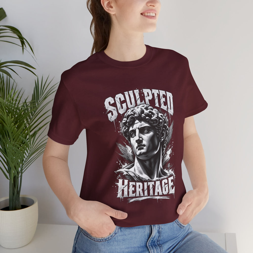 Sculpted Heritage Tee — David Statue Vintage Art Graphic Shirt