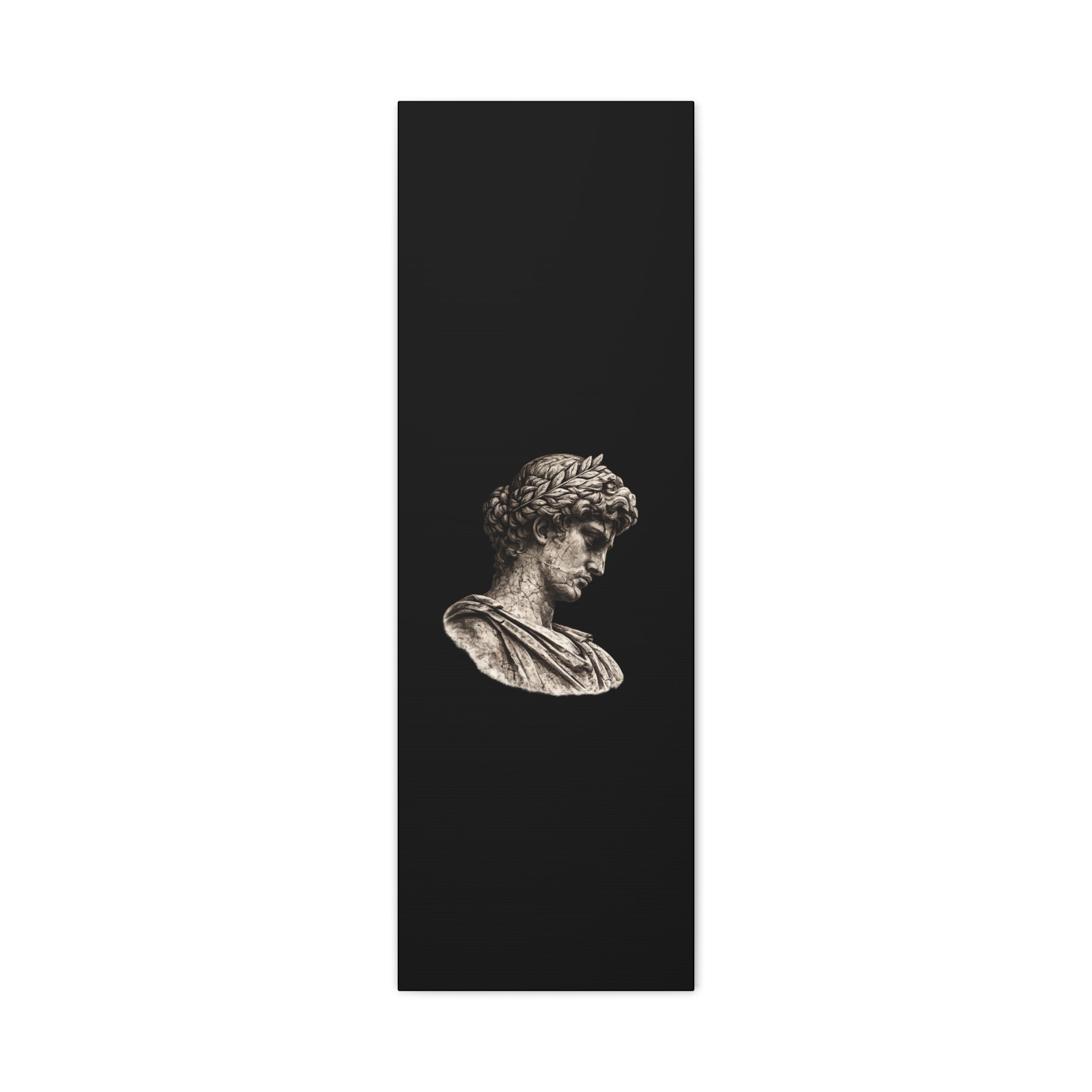 Classical Roman Bust Matte Canvas Wall Art — Stretched Gallery Canvas - Sculpted Heritage