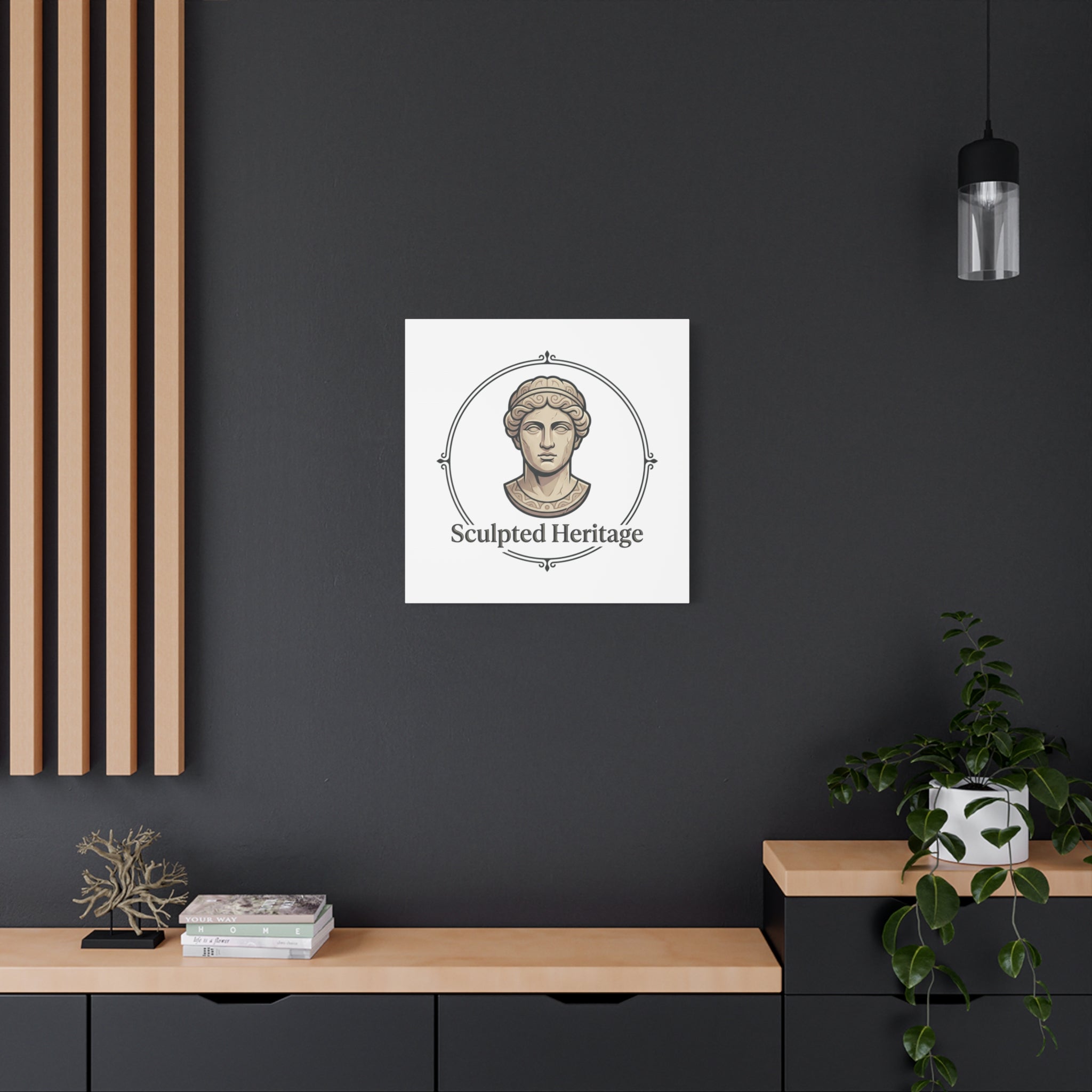 Sculpted Heritage Matte Canvas Print — Classical Bust Wall Art - Sculpted Heritage