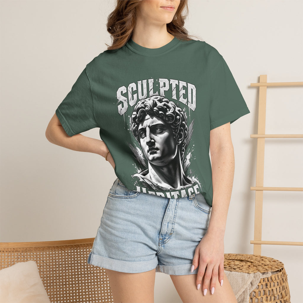 Sculpted Heritage T-Shirt — Vintage Statue Graphic Tee
