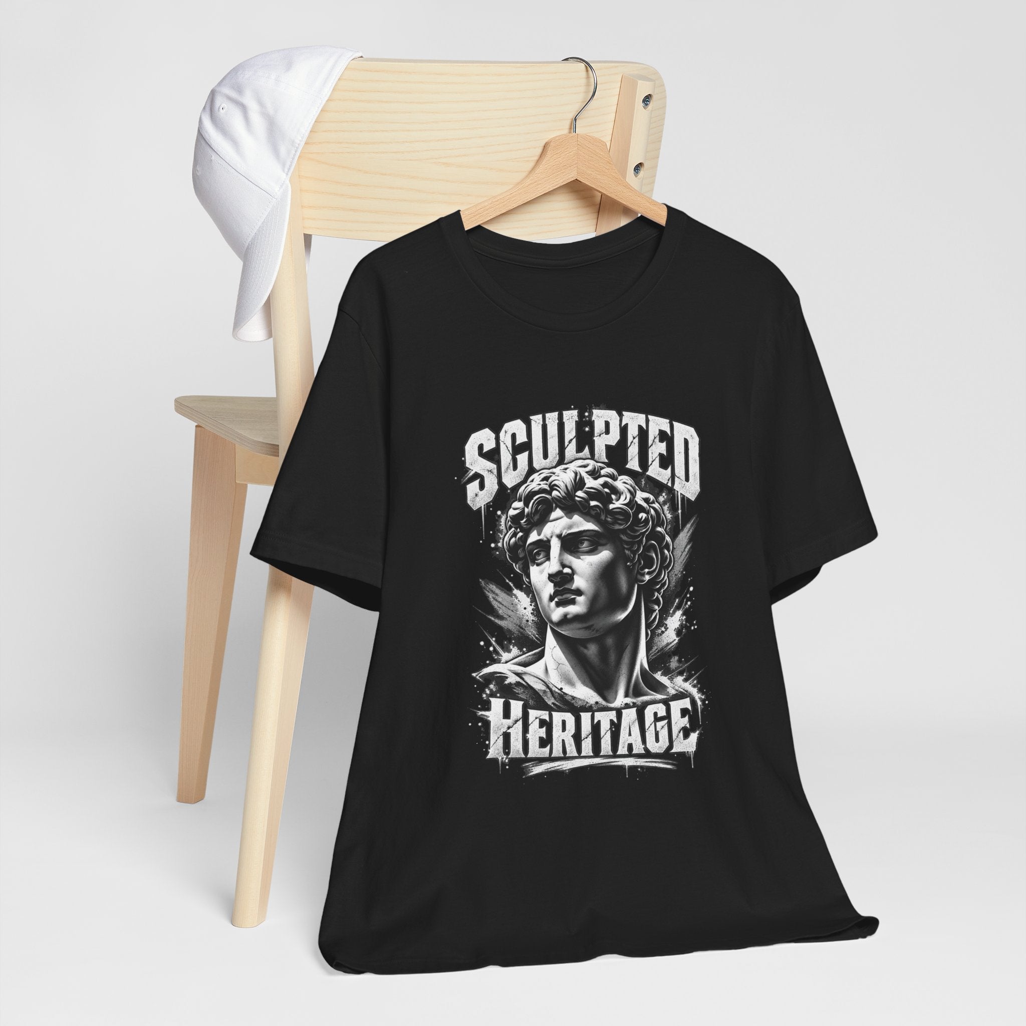 Sculpted Heritage Tee — David Statue Vintage Art Graphic Shirt