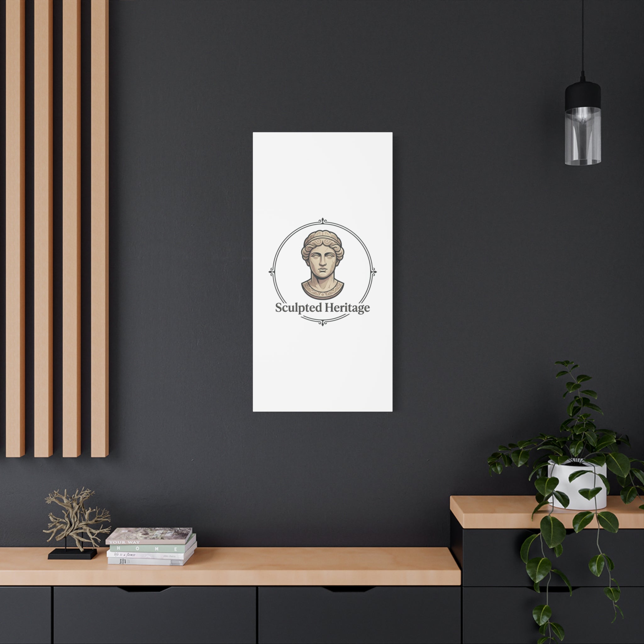 Sculpted Heritage Matte Canvas Print — Classical Bust Wall Art - Sculpted Heritage