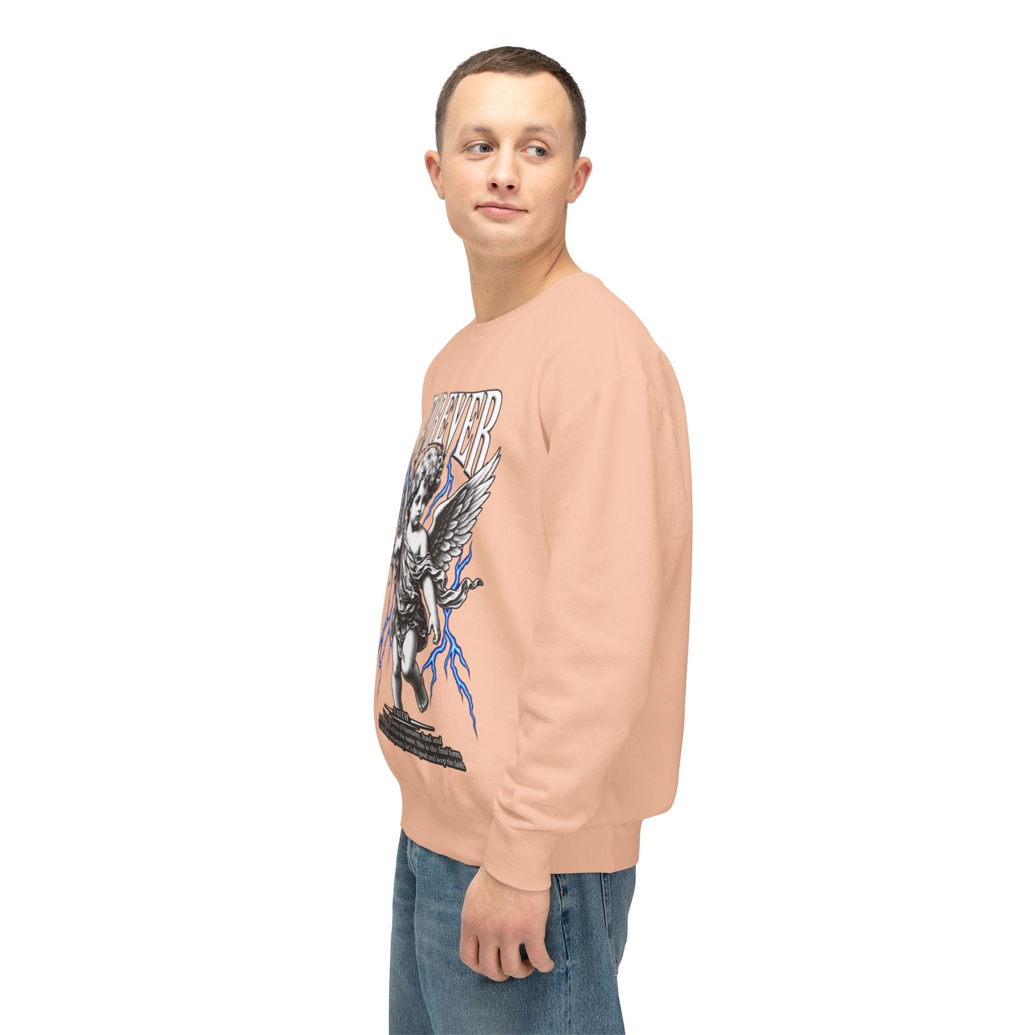Sculpted Heritage Sweatshirt — Vintage Cherub Graphic - Sculpted Heritage