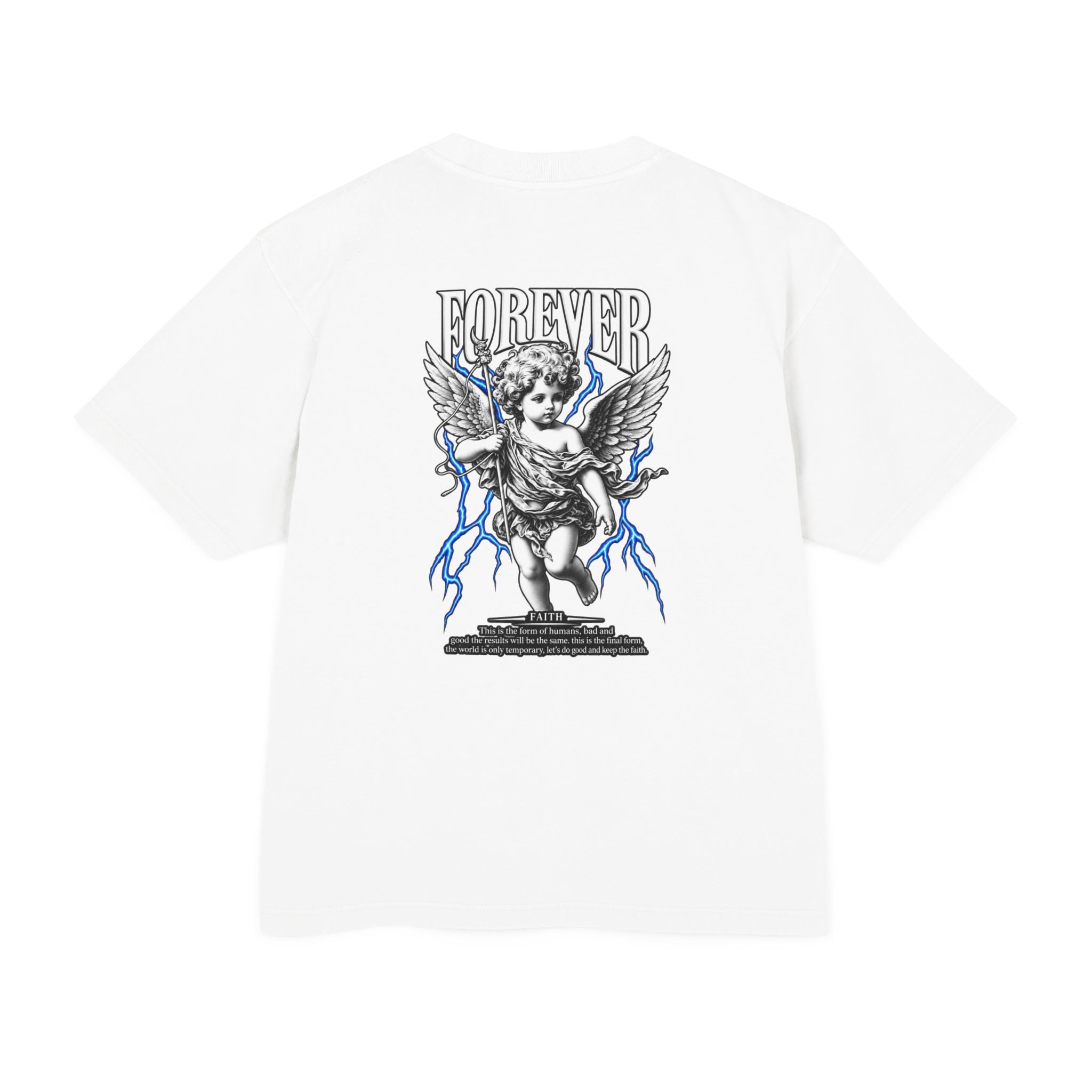 Sculpted Heritage — "FOREVER" Retro Cherub Streetwear T‑Shirt - Sculpted Heritage