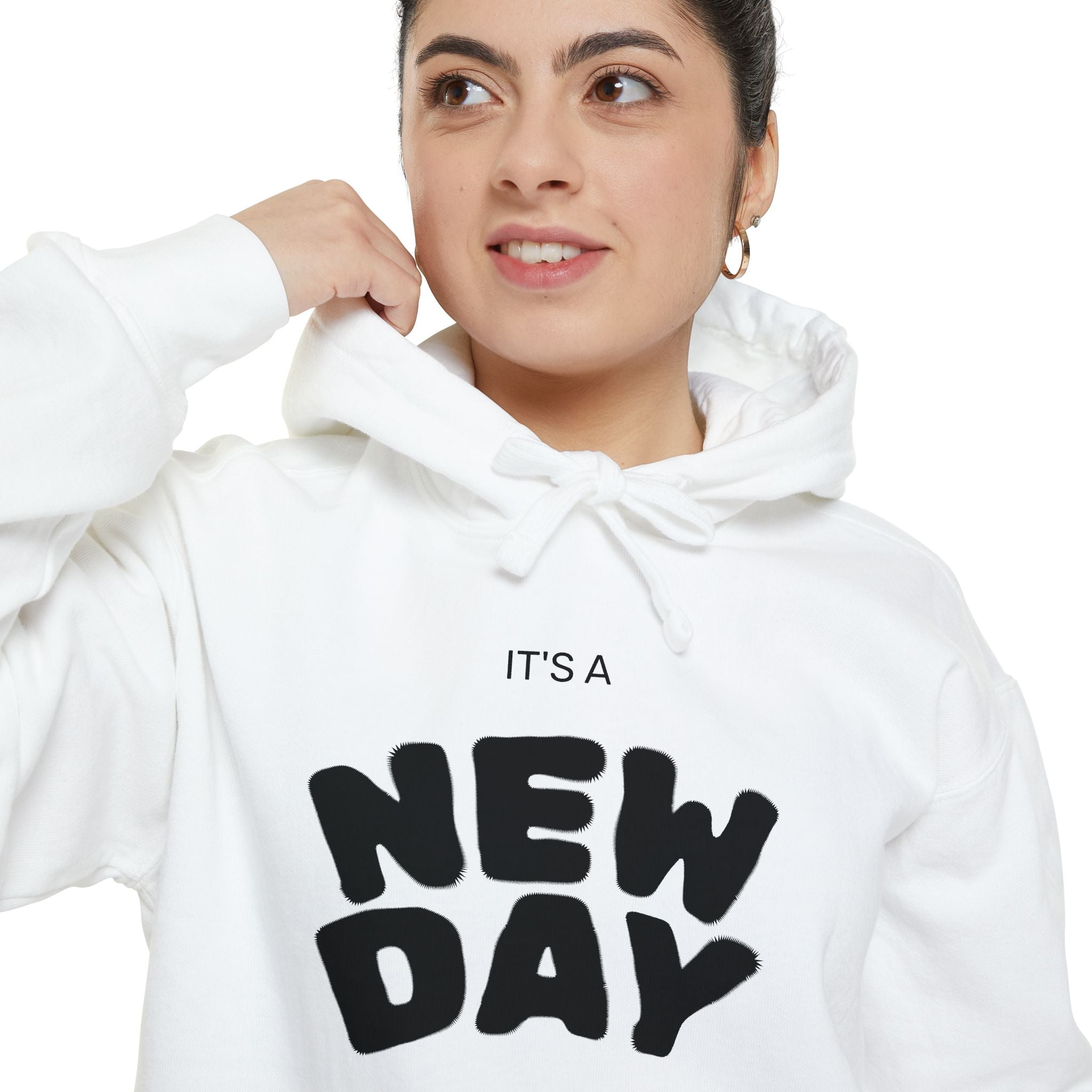 New Day Hoodie — "It’s a NEW DAY: Rise n' Shine" Inspirational Hoodie - Sculpted Heritage