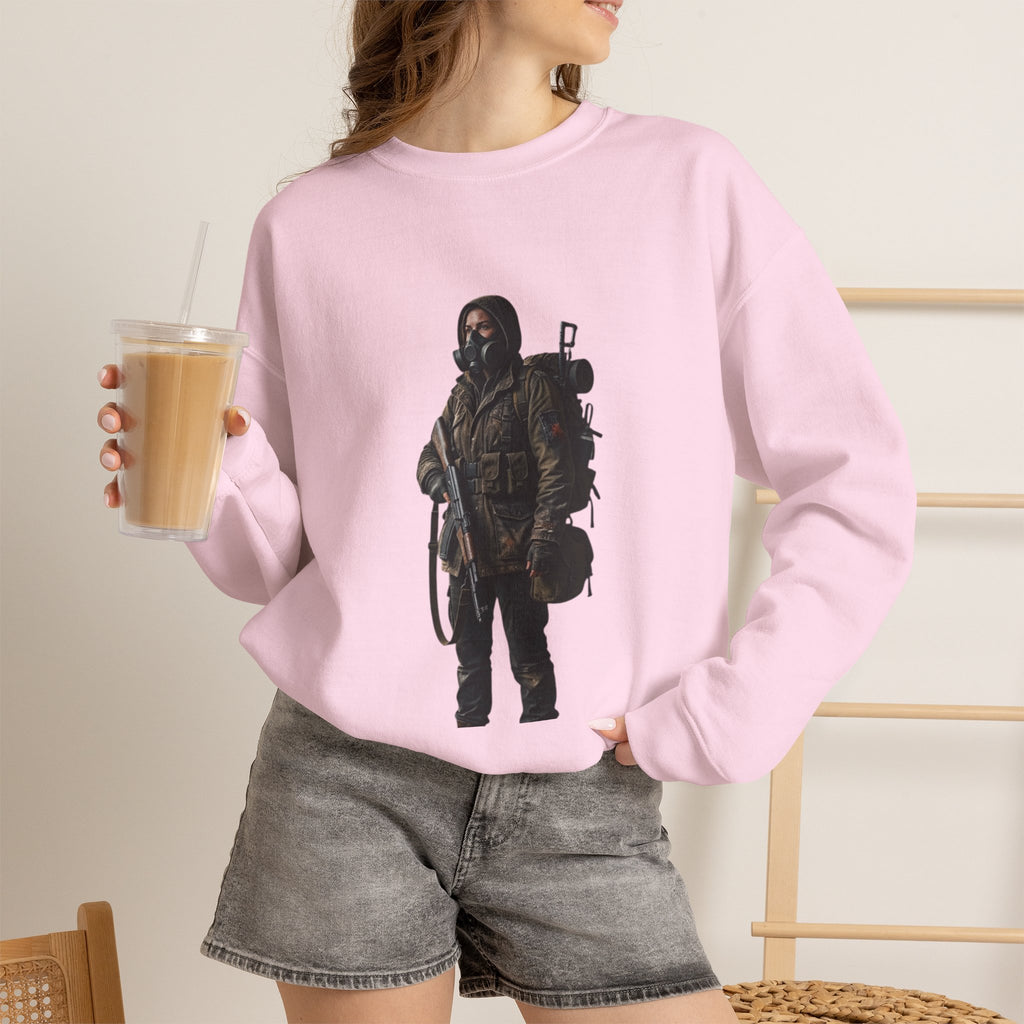 Post-ApocalypticSculpted Heritage Sweatshirt — Ranger Figure Graphic - Sculpted Heritage