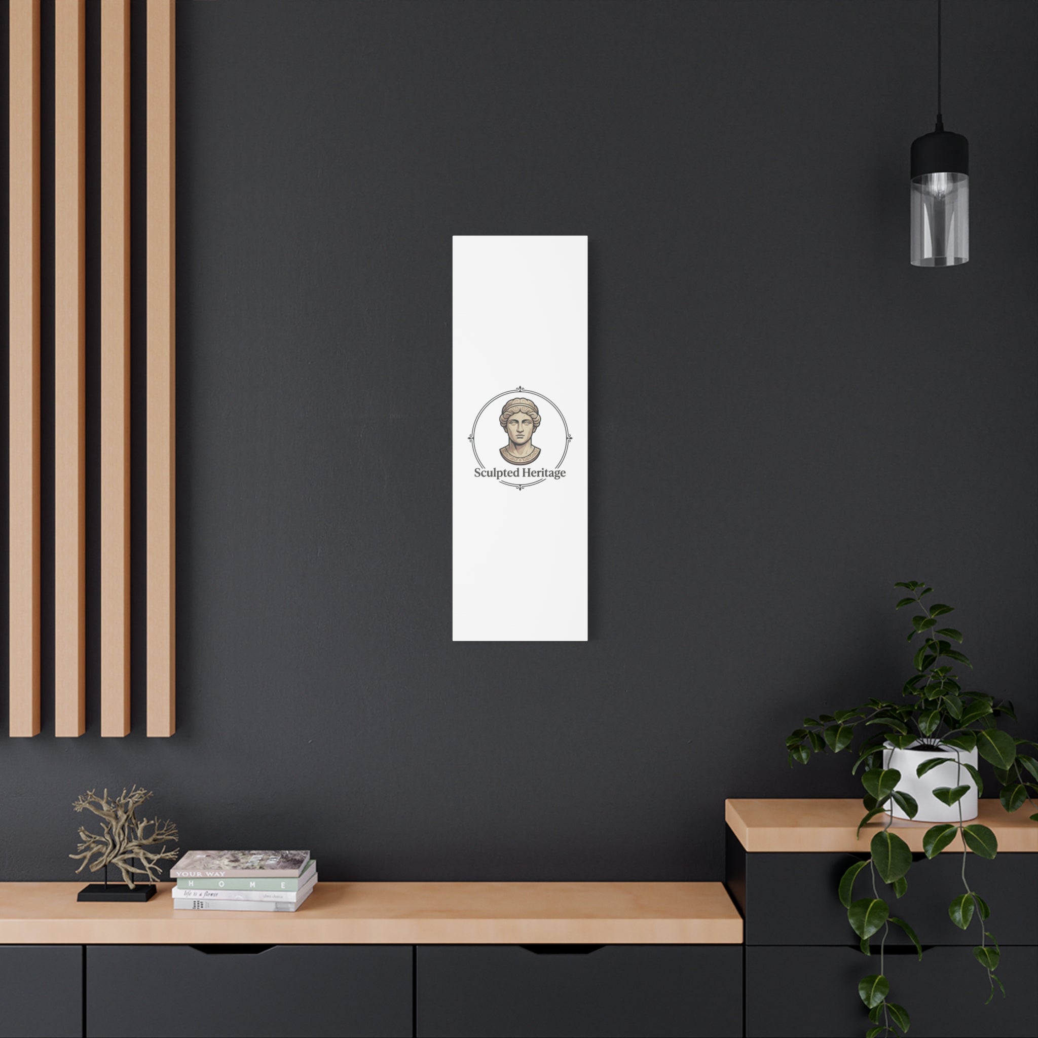 Sculpted Heritage Matte Canvas Print — Classical Bust Wall Art - Sculpted Heritage