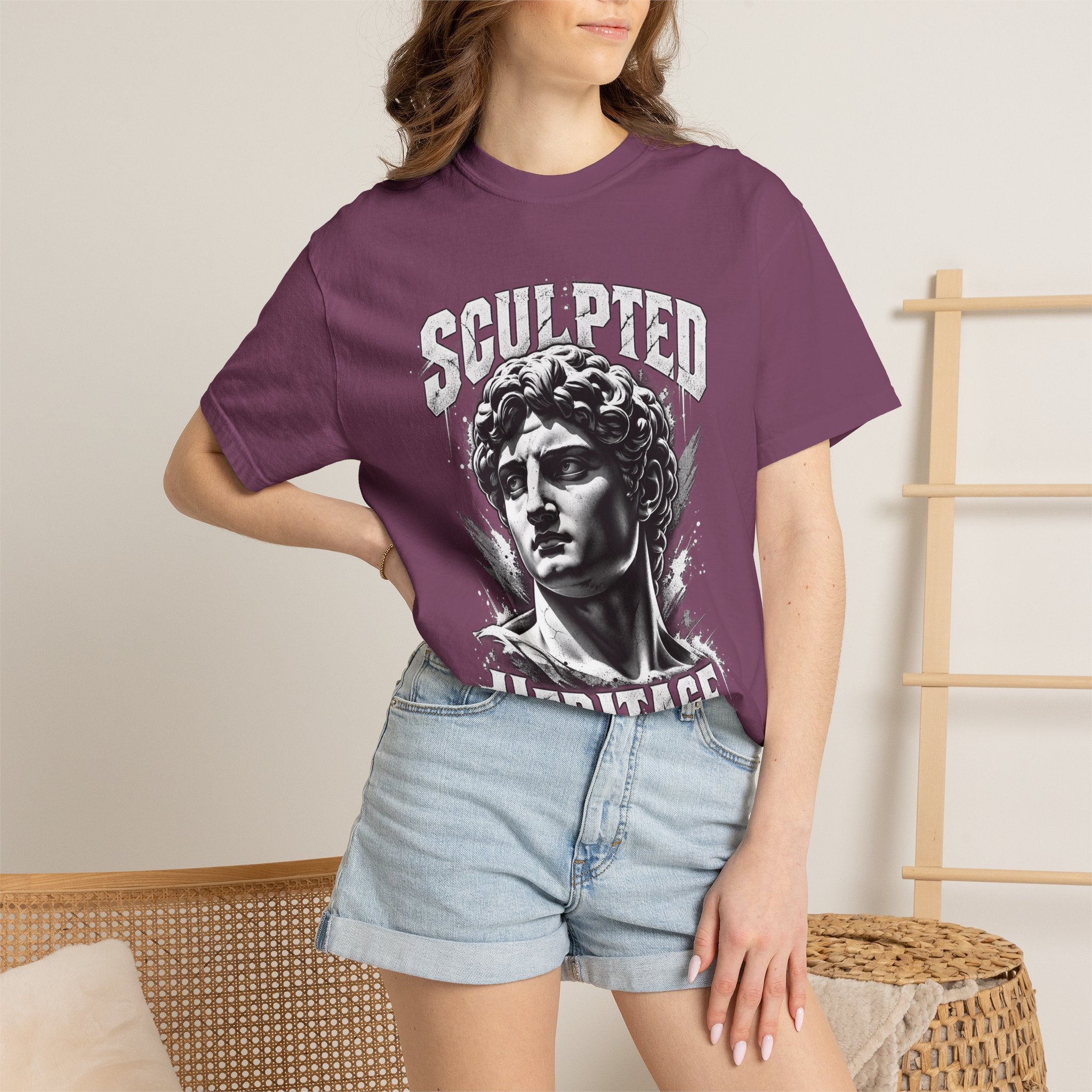 Sculpted Heritage T-Shirt — Vintage Statue Graphic Tee