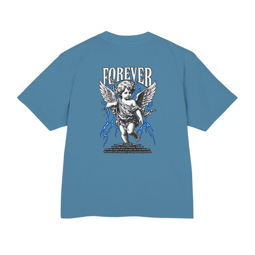 Sculpted Heritage — "FOREVER" Retro Cherub Streetwear T‑Shirt - Sculpted Heritage
