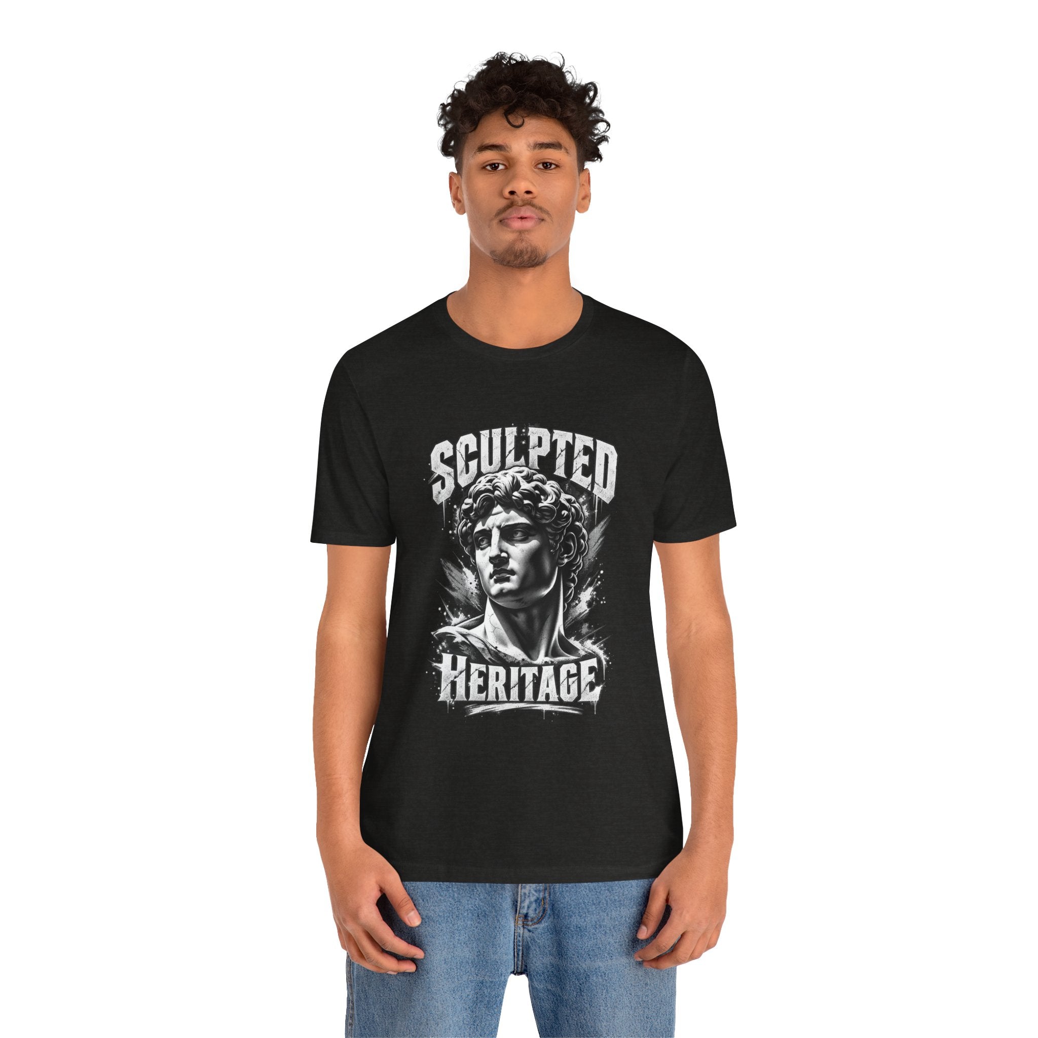 Sculpted Heritage Tee — David Statue Vintage Art Graphic Shirt