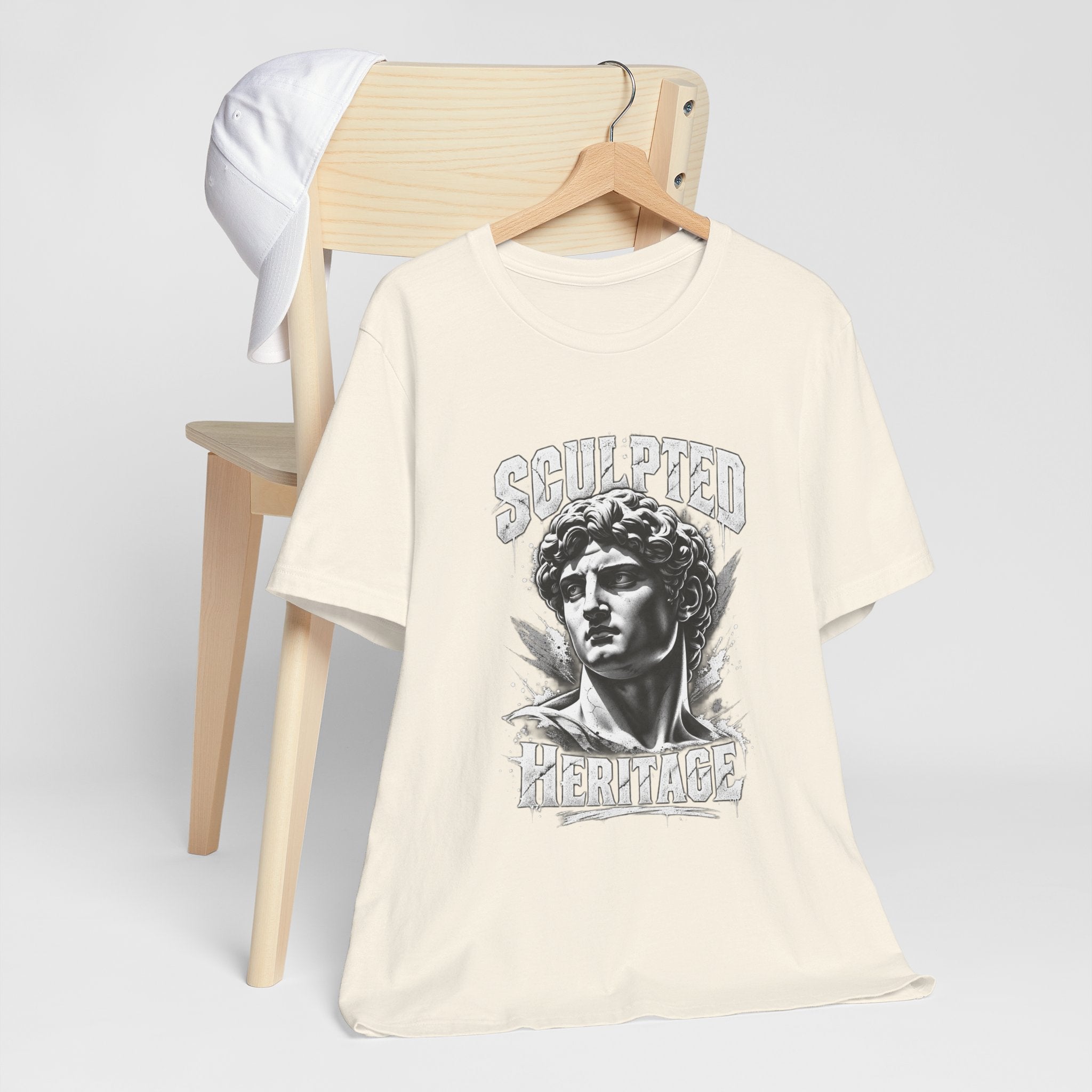 Sculpted Heritage Tee — David Statue Vintage Art Graphic Shirt