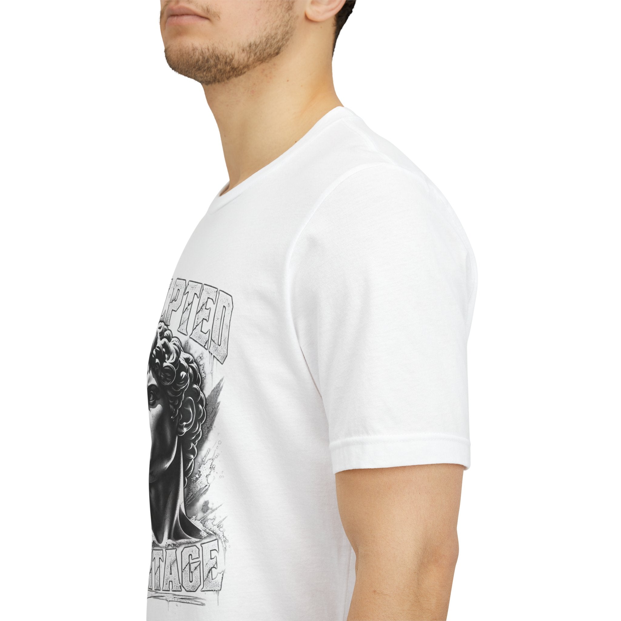 Sculpted Heritage Tee — David Statue Vintage Art Graphic Shirt