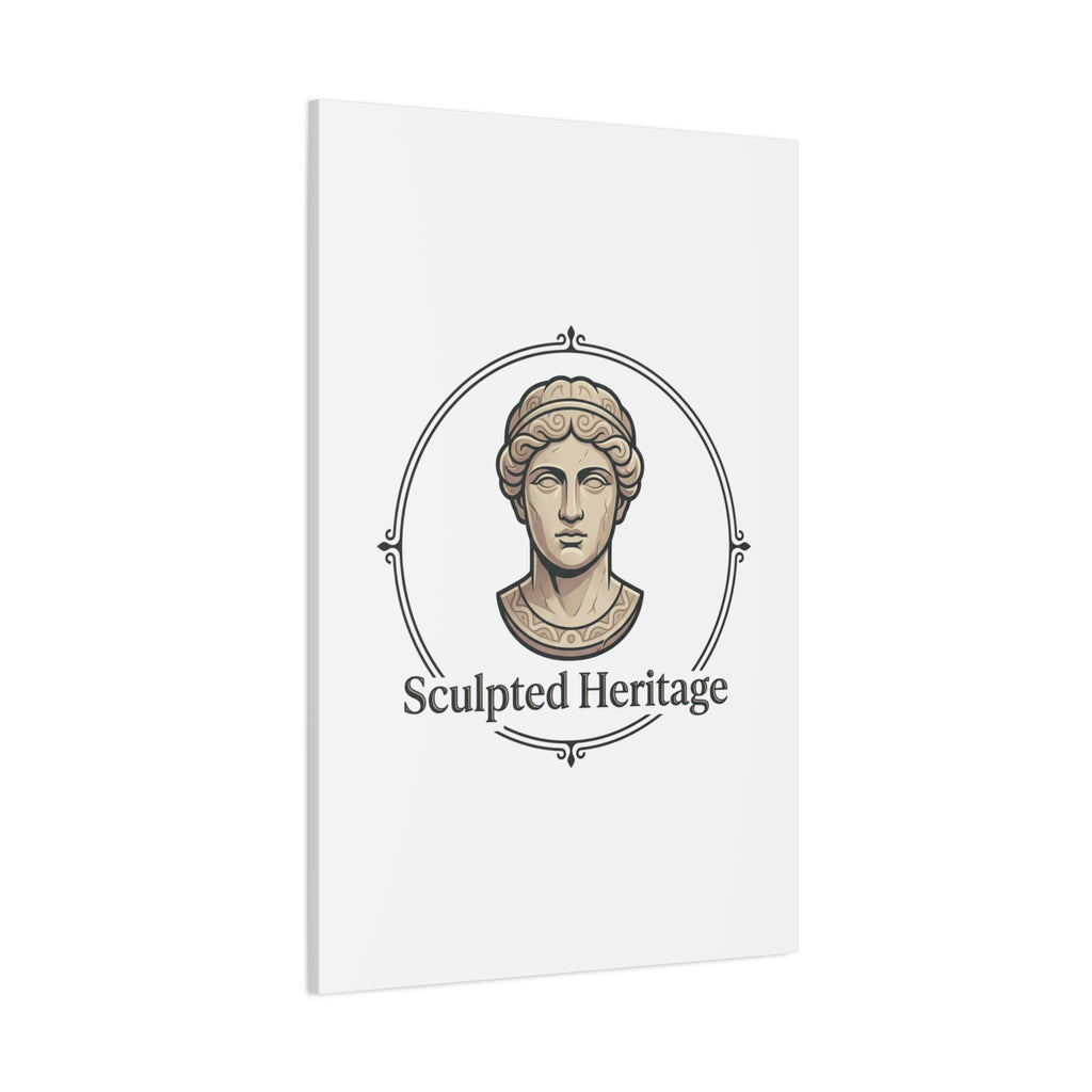 Sculpted Heritage Matte Canvas Print — Classical Bust Wall Art - Sculpted Heritage