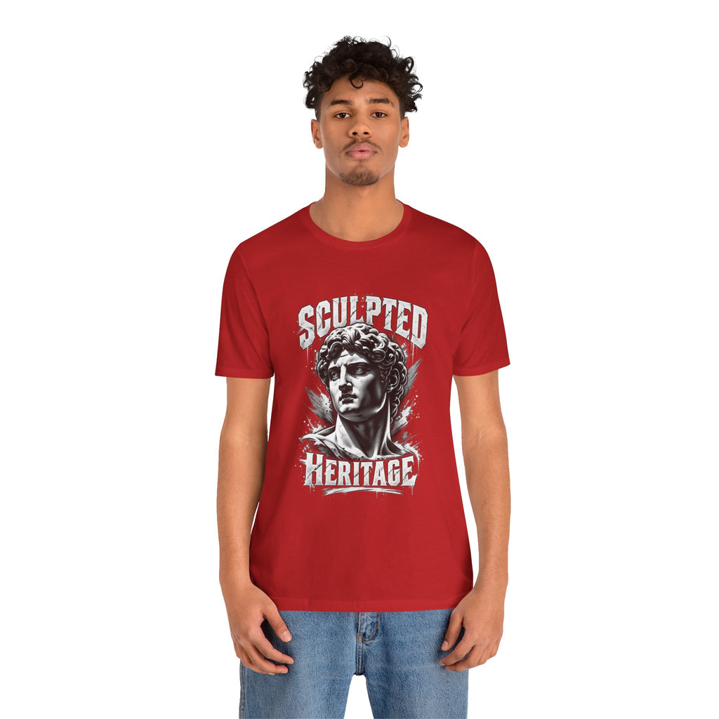 Sculpted Heritage Tee — David Statue Vintage Art Graphic Shirt