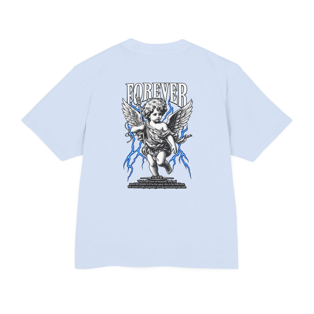 Sculpted Heritage — "FOREVER" Retro Cherub Streetwear T‑Shirt - Sculpted Heritage