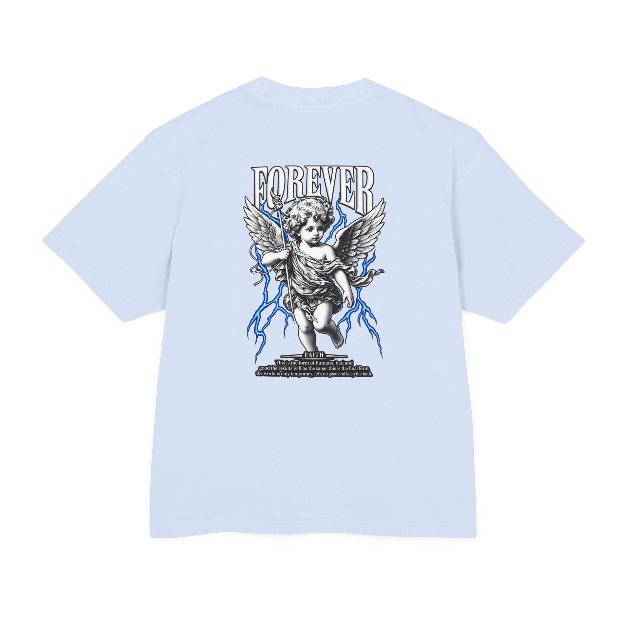 Sculpted Heritage — "FOREVER" Retro Cherub Streetwear T‑Shirt - Sculpted Heritage