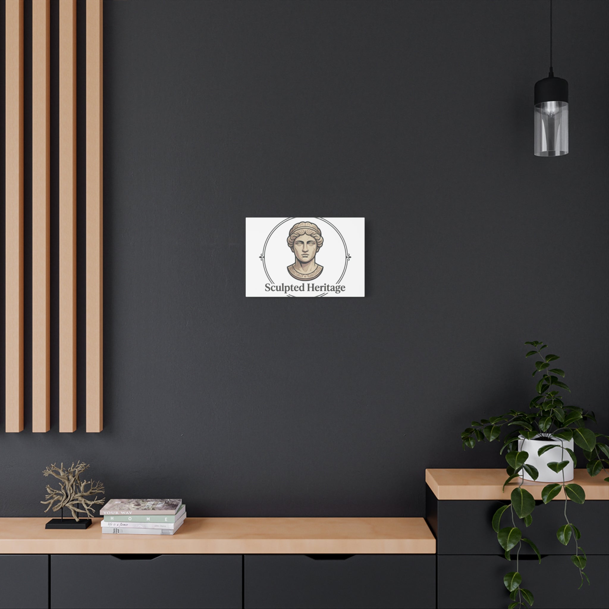 Sculpted Heritage Matte Canvas Print — Classical Bust Wall Art - Sculpted Heritage
