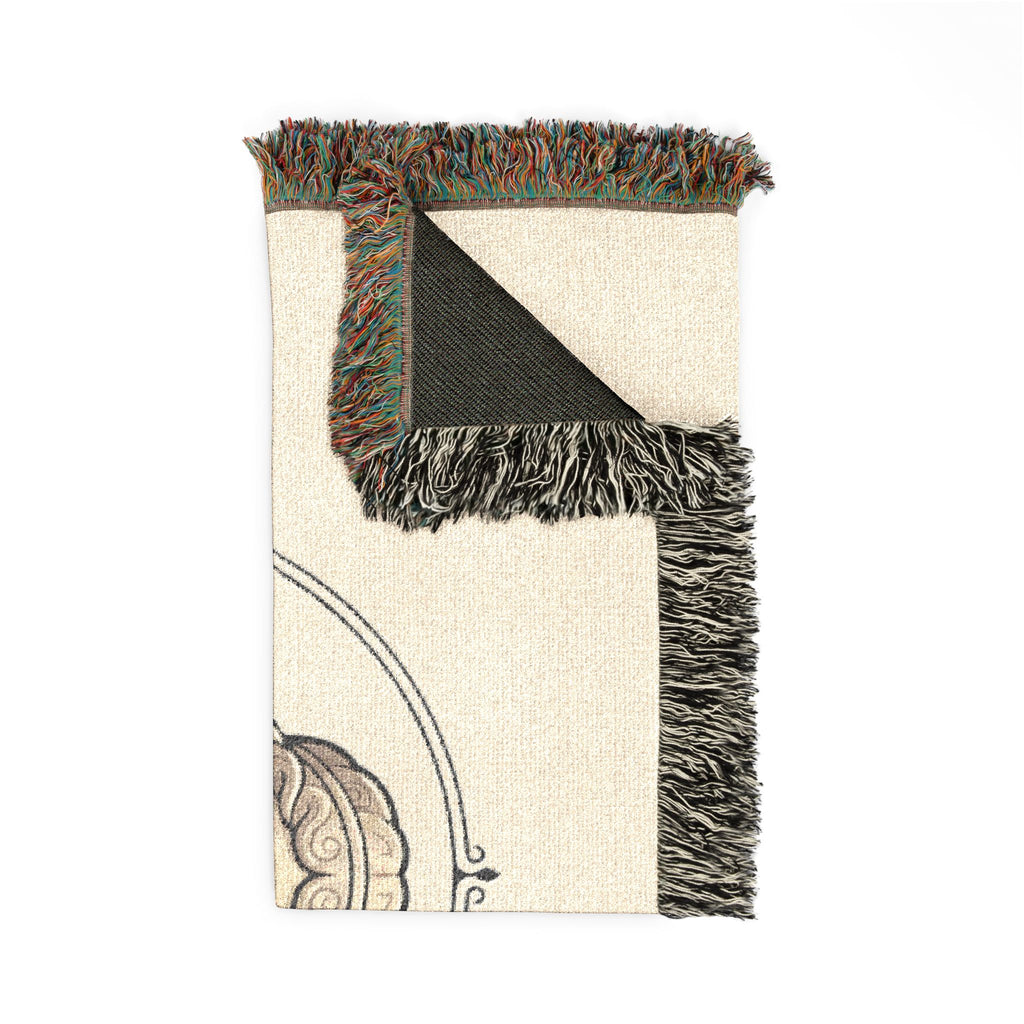Sculpted Heritage Woven Blanket — Classical Bust Throw Blanket - Sculpted Heritage