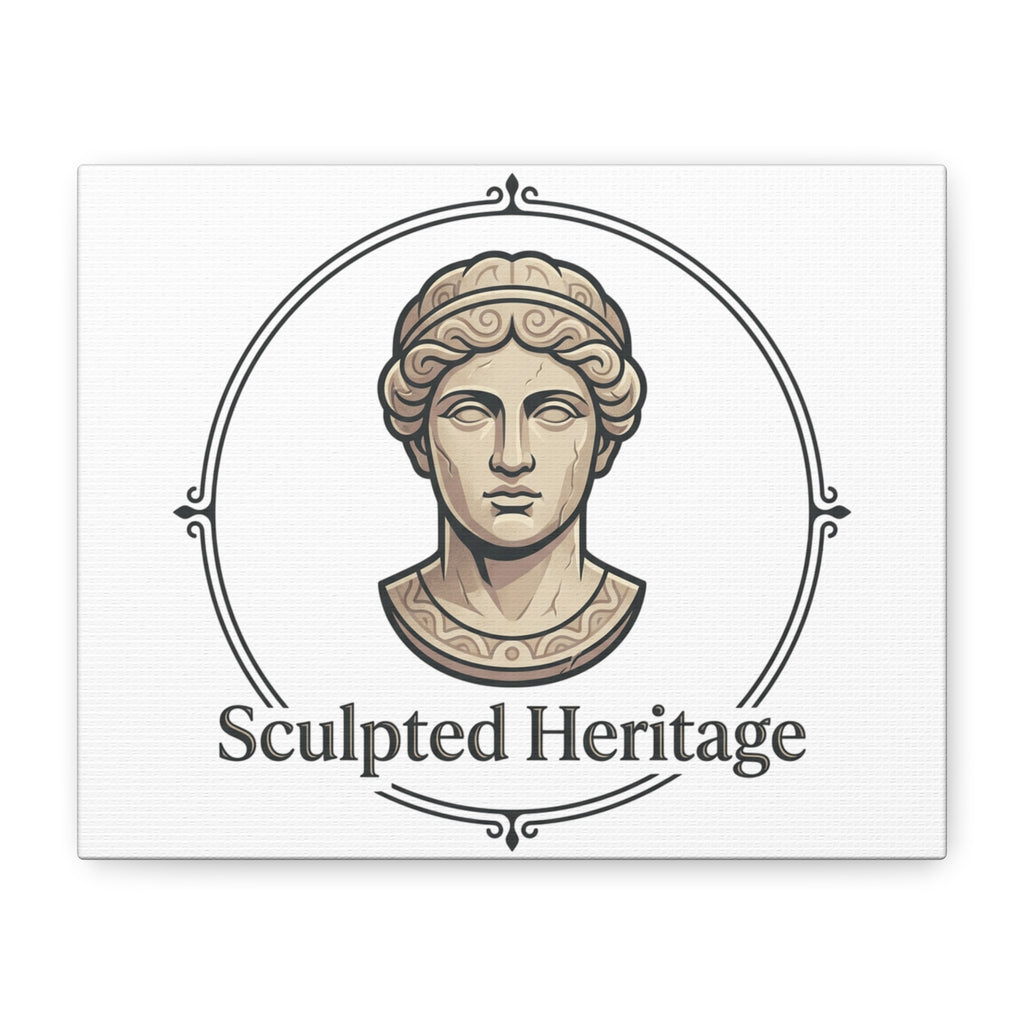 Sculpted Heritage Matte Canvas Print — Classical Bust Wall Art - Sculpted Heritage