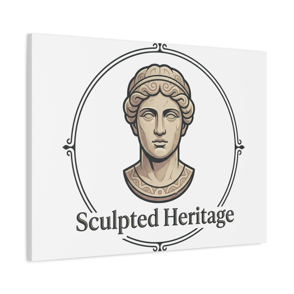 Sculpted Heritage Matte Canvas Print — Classical Bust Wall Art - Sculpted Heritage