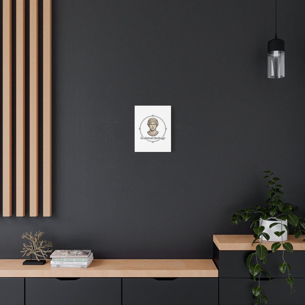 Sculpted Heritage Matte Canvas Print — Classical Bust Wall Art - Sculpted Heritage