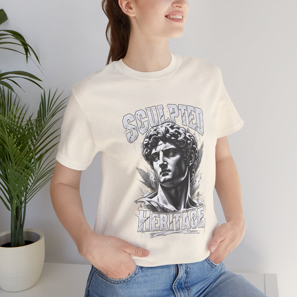 Sculpted Heritage Tee — David Statue Vintage Art Graphic Shirt